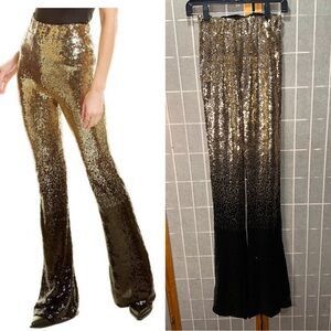 NEON BLONDE from Free People Gold and Black Ombré Sequin Pants